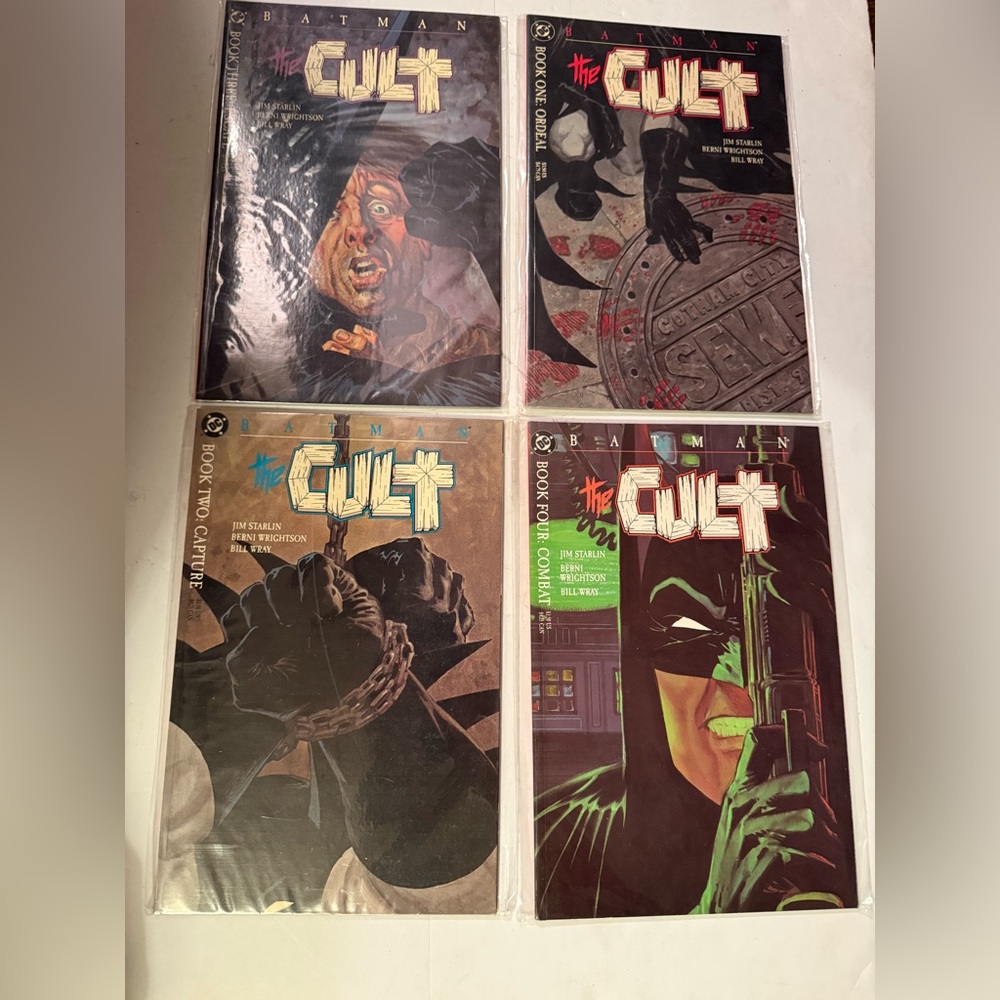 Batman: The Cult #1-4 Complete 1988 miniseries, Berni Wrightson and
Jim Starlin